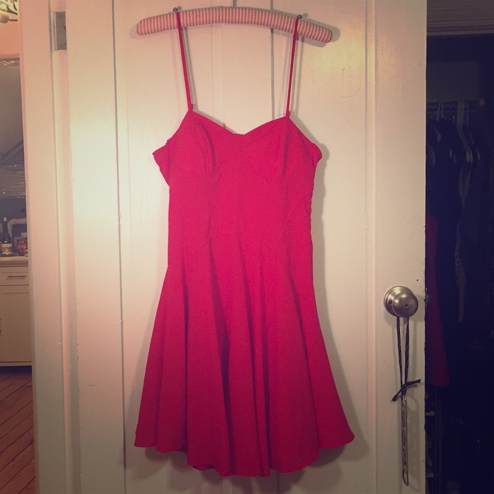 Mini corset dress with open lace up back